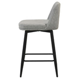 Mellor Grey Fabric Upholstered Swivel Counter Chair Set of 2 — product image 5