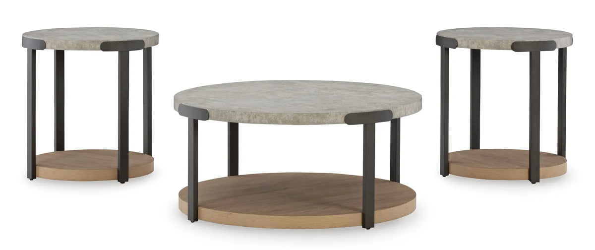 Light Brown Coffee Table and End Table Set — product image 2