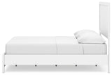 Binterglen White Full Panel Bed — side view