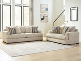 Lofwood Oatmeal Sofa and Loveseat Set — product view