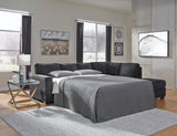 Altari Slate 2-Piece Sleeper Sectional with Ottoman — product image 4