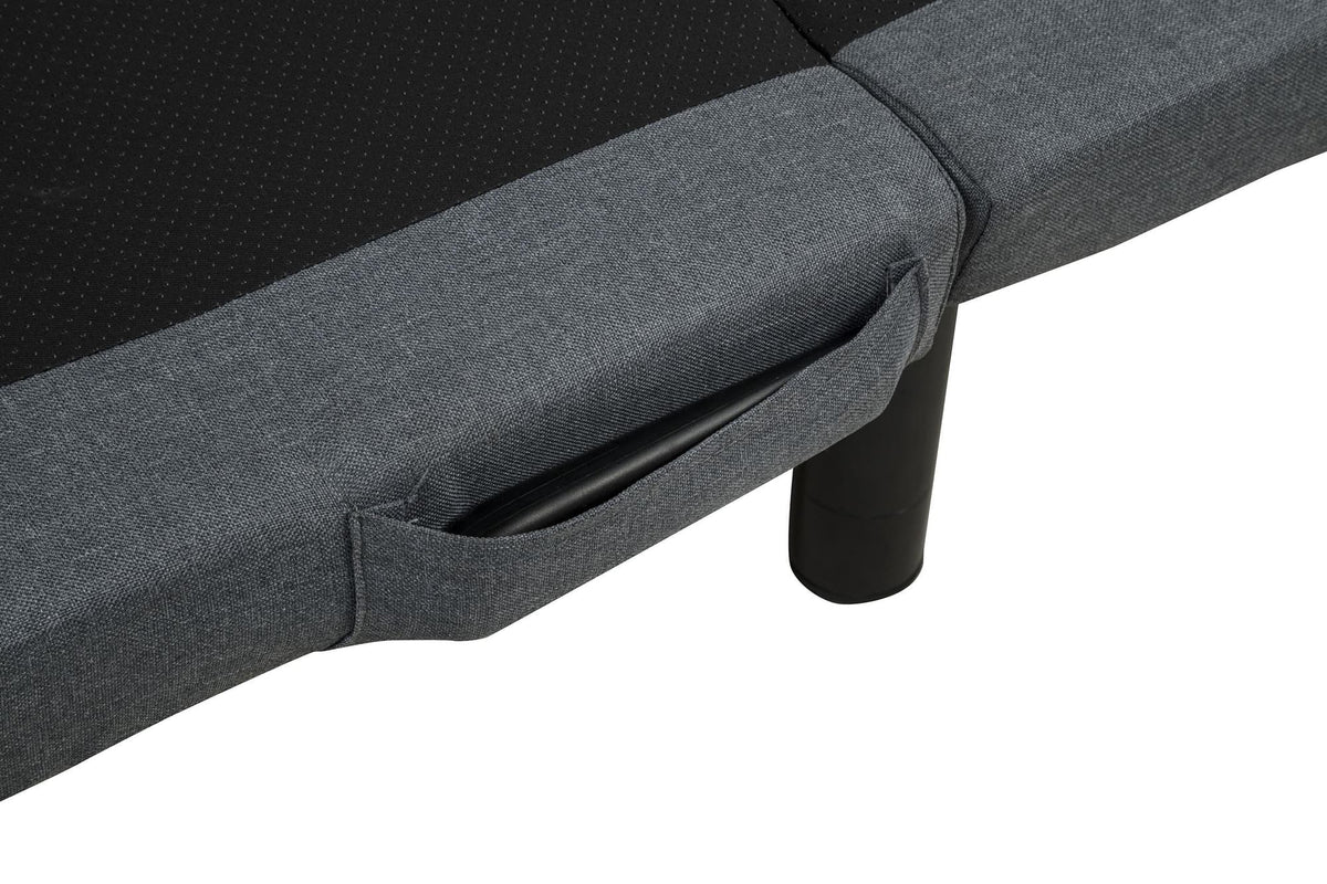 Weston Full Dual-Motor Massage Adjustable Bed Base in Black and Grey — product image 13