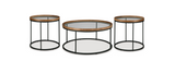Medium Brown Coffee Table and End Table Set — product view
