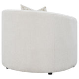 Rainn Boucle Upholstered Sloped Arm Accent Chair Latte — product image 7