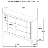 Farre 6-Drawer Dresser Dark Brown — product image 13