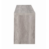 Full room setting with Burke 2-Drawer TV Console and decorative items