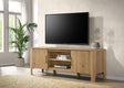 Rowe TV stand open door showing storage shelves