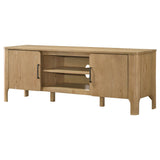 Top view of Rowe 65-inch TV stand surface
