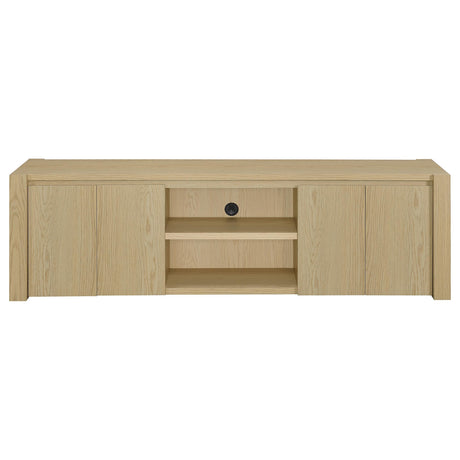 Top view of Laurelton media console surface