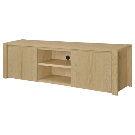 Open shelving with cord management