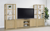 Engineered wood textured finish closeup