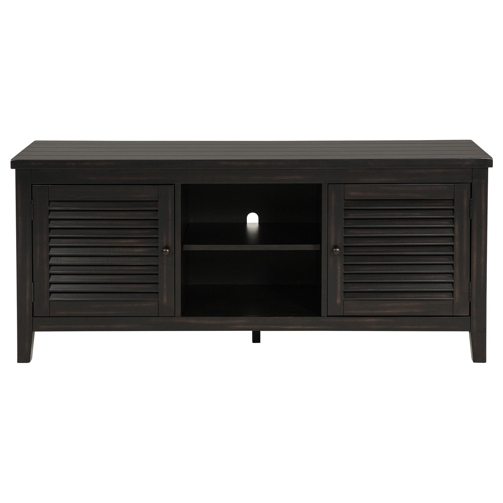 Open door showing interior storage space