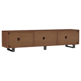 Top surface of Trask TV stand with natural wood grain