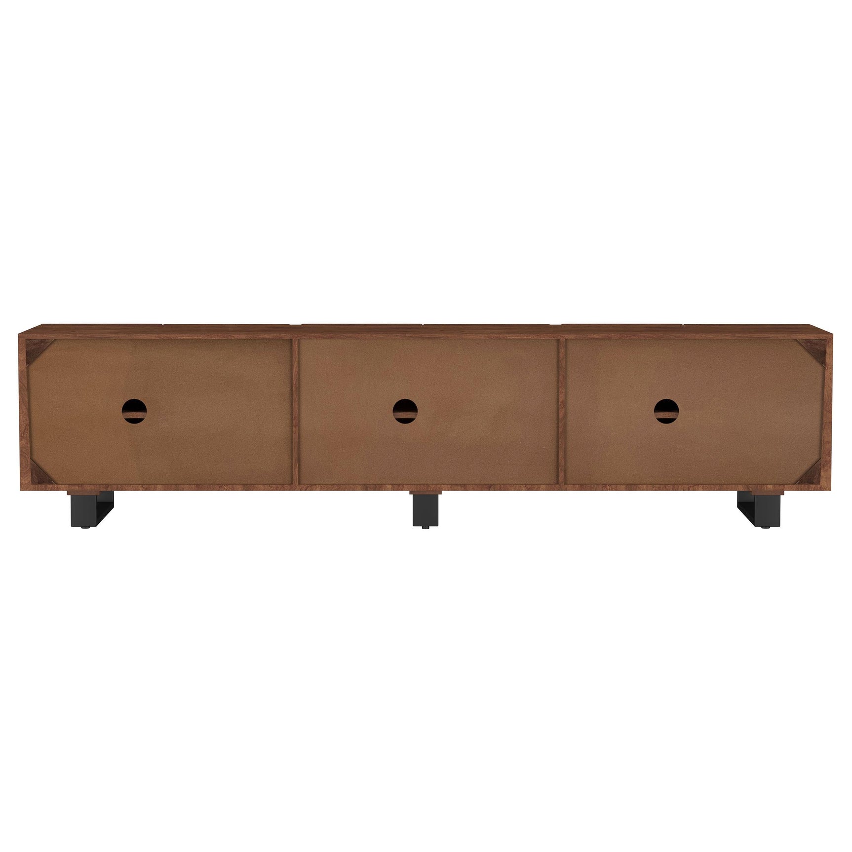 Full side profile of Trask TV stand