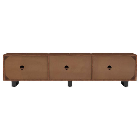 Full side profile of Trask TV stand