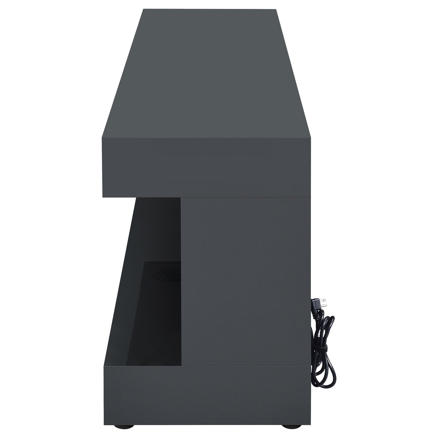 Top view highlighting flat surface and sleek design