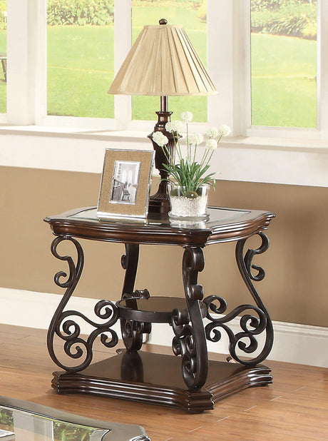 Laney Coffee Table showing router-edged tabletop