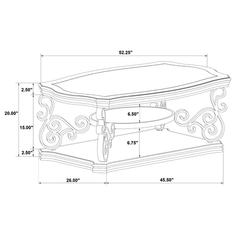 Laney 3-piece table set styled in living room