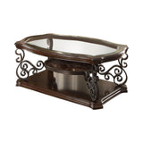 Laney End Table drawer open showing storage space