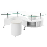 Buckley stools matching white high gloss finish