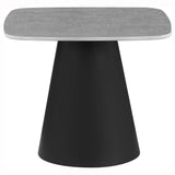 Top view of Eason coffee and end tables showing square tops