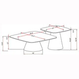 Eason cocktail table set placed in a contemporary living space