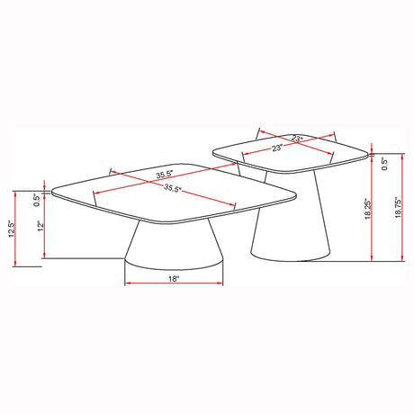 Eason cocktail table set placed in a contemporary living space