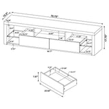 Jude TV console corner detail