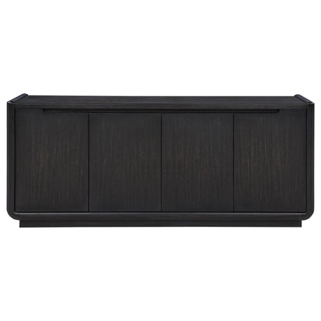 Leandro TV Stand Side View Showing Doors