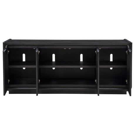 Leandro Media Console Interior Storage View