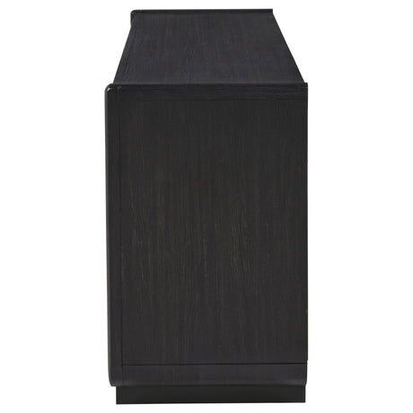 Leandro Console Door Push-to-Open Mechanism
