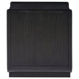 Leandro occasional table showing rounded frame