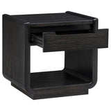 Drawer detail on Leandro end table