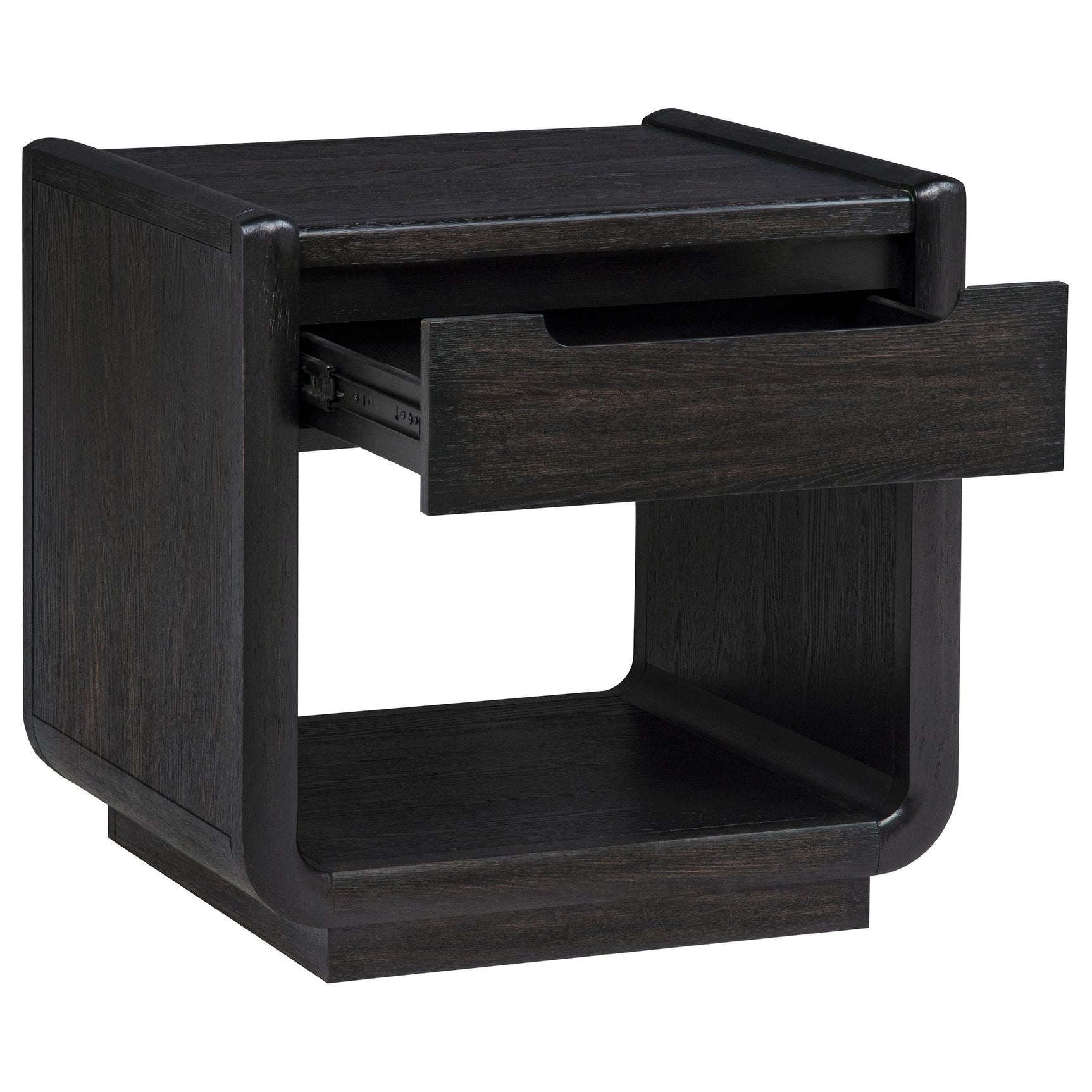 Drawer detail on Leandro end table
