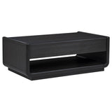 Leandro end table soft edge close-up