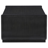 Leandro coffee table showing drawer storage detail