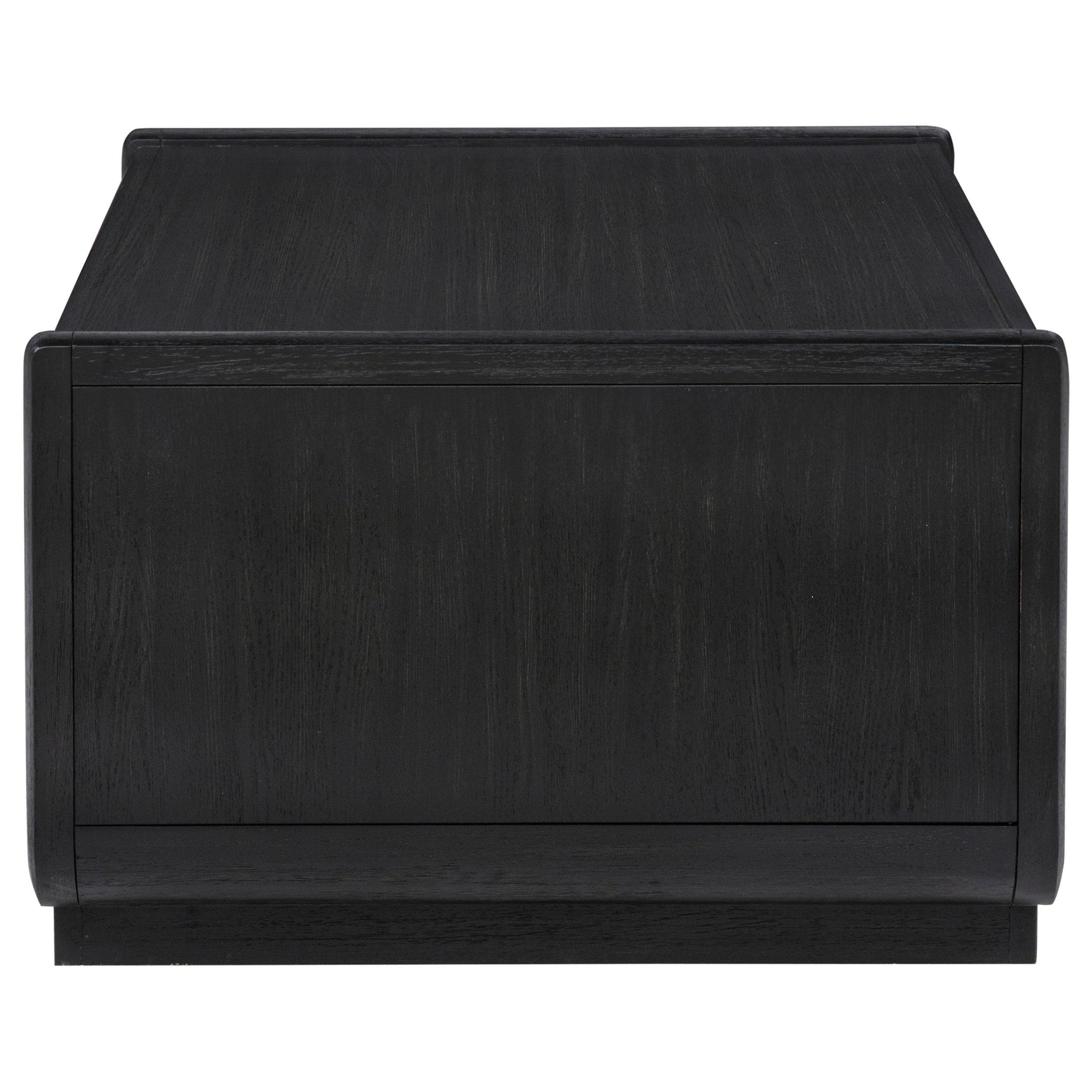 Leandro coffee table showing drawer storage detail
