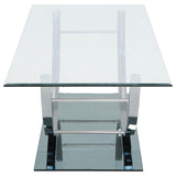 Plastic glide detail under Danville end table leg