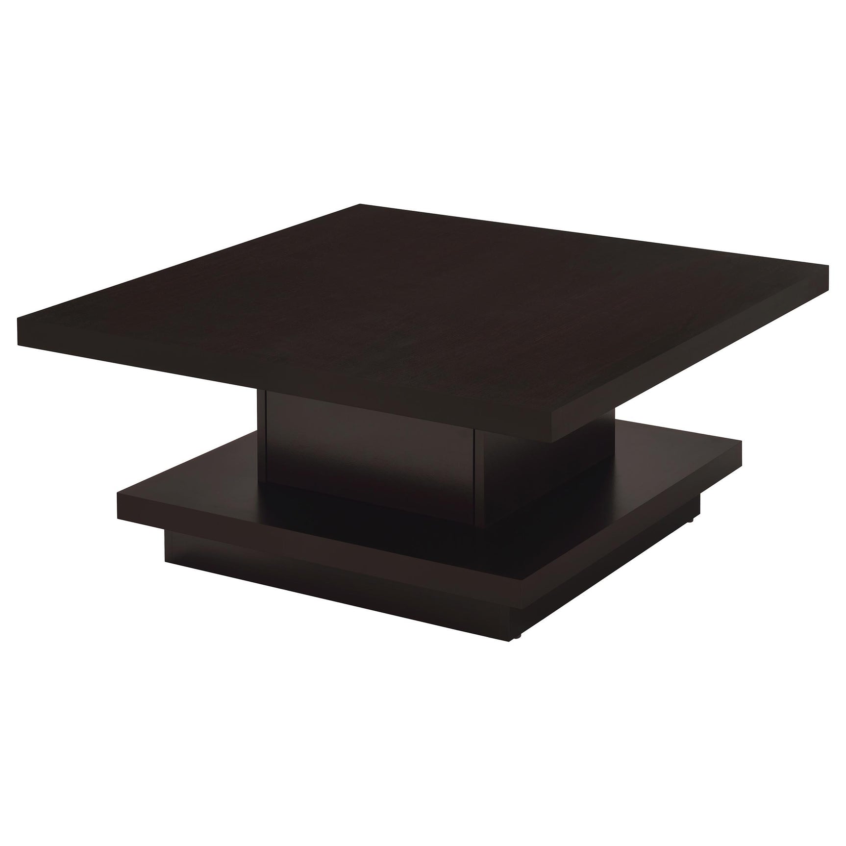 Reston coffee table side view leg design cappuccino