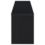 Top surface of Rutland TV stand with decorative accents
