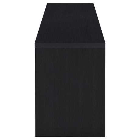 Top surface of Rutland TV stand with decorative accents