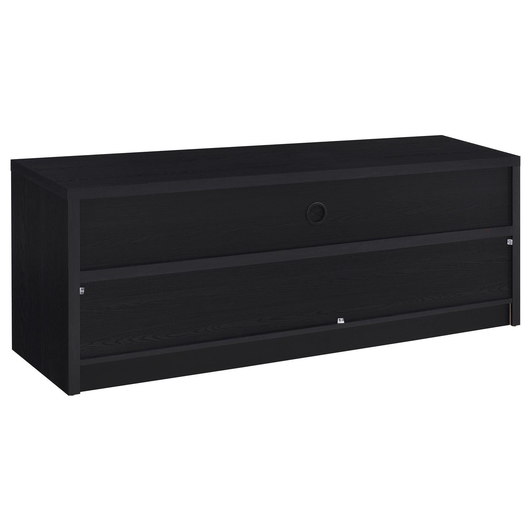 Durable melamine veneer finish on Rutland TV stand