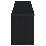 Rutland TV stand drawers partially opened