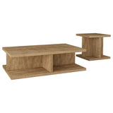 End Table in Mango finish showing side view