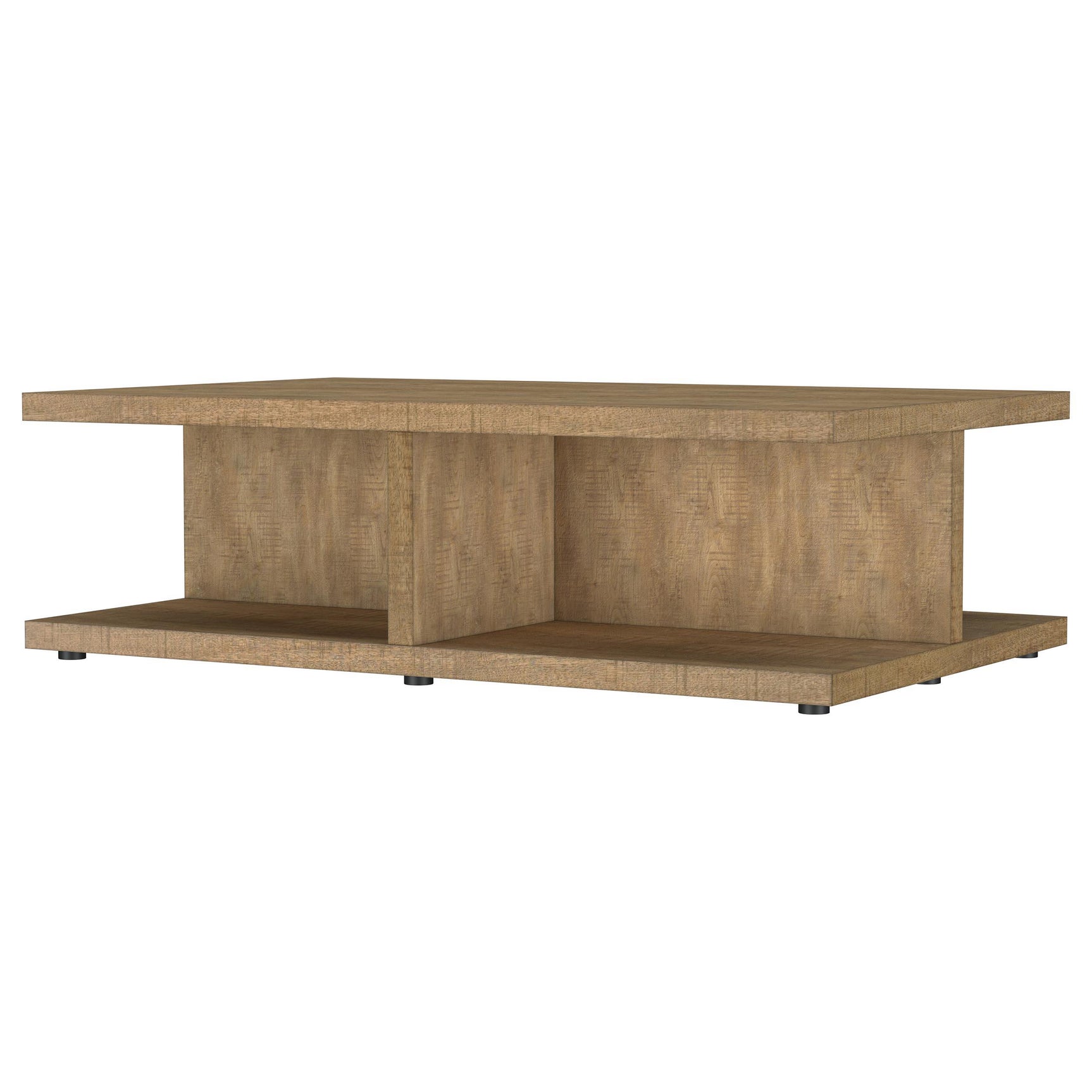 Top view of Mango finished coffee table