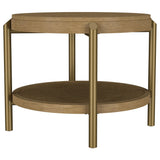 Arini coffee table showing ash veneer surface texture