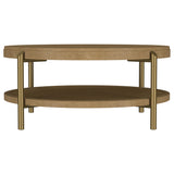 Arini 3-piece Round Coffee and End Table Set Sand Wash