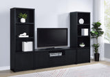 Winfield entertainment center assembled in living room