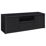 Winfield media tower open shelves and cabinet
