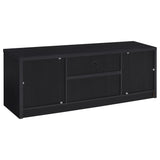 Winfield media tower storage cabinet open